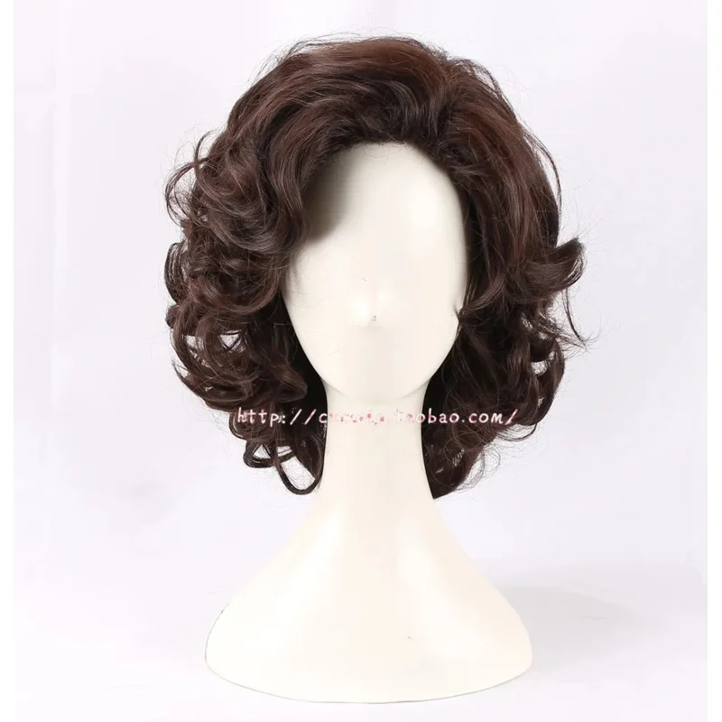 New Moive Dune Paul Atreides Cosplay Wig Men Dark Brown Short Curly Synthetic Hair Wig Heat Resistant   Free Wig Cap