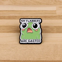 Pin esmaltado de rana con frases – Broche para solapa o mochila