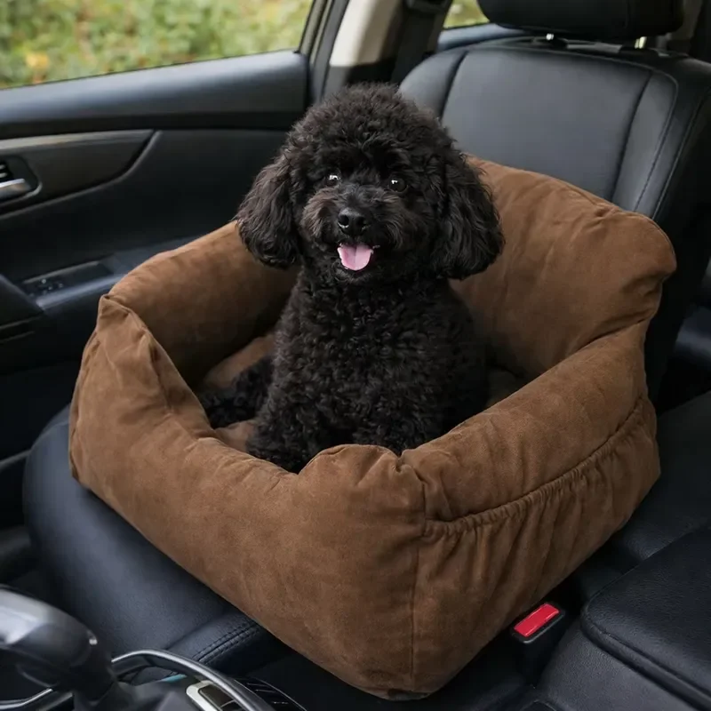 Factory wholesale front pet car seat washable dog car bed travel seat belt seat belt