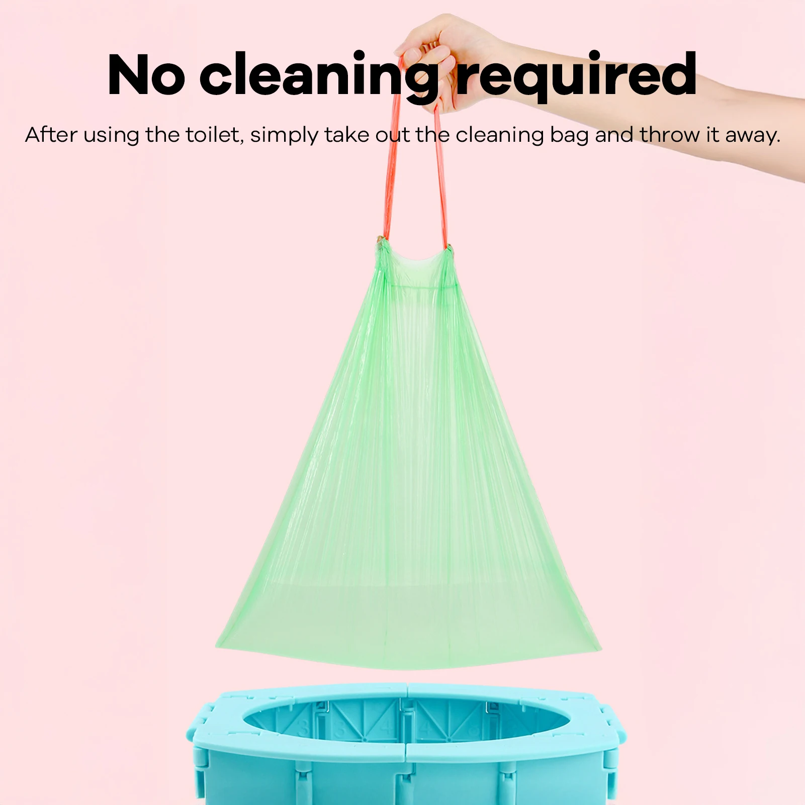 قعادة سفر للأطفال قابلة للطي، مرحاض سيارة محمول للأطفال الصغار، تصميم قابل للطي، مرحاض طوارئ مانع للتسرب لرحلة الطريق للتخييم