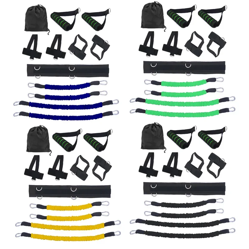 

Resistance Bands Home Gym Stretching Strap Set Waist Leg Bouncing Training arm Exercises Boxing Muay Body Building Yoga Exercise