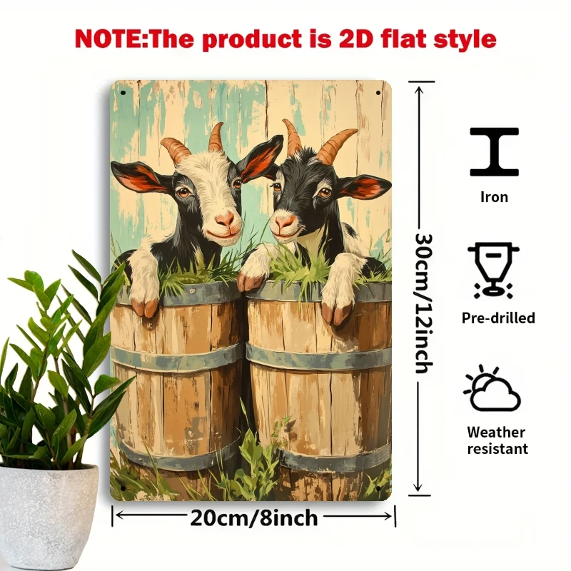 2D Flat, 1pc Vintage 