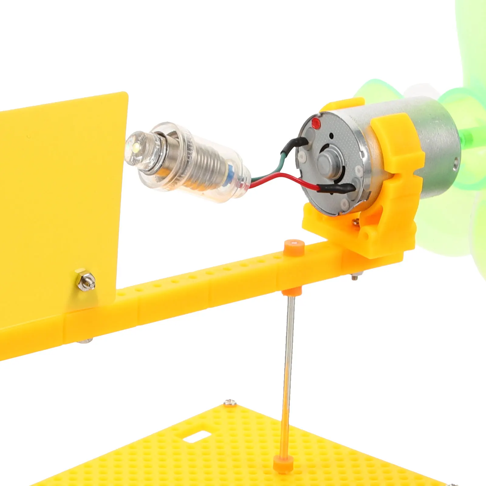 Mini generatore a luce bianca Kit fai da te Giocattolo educativo Montessori Esperimento di scienze fisiche Modello Creatività per bambini