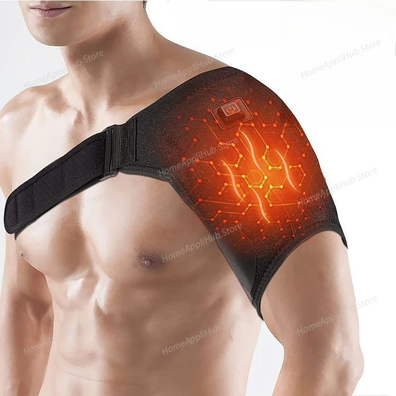 Heating Pad Heated shoulder Brace Wrap Shoulder Support with Hot Therapy for Rotator Cuff Frozen Shoulders Relax Muscle