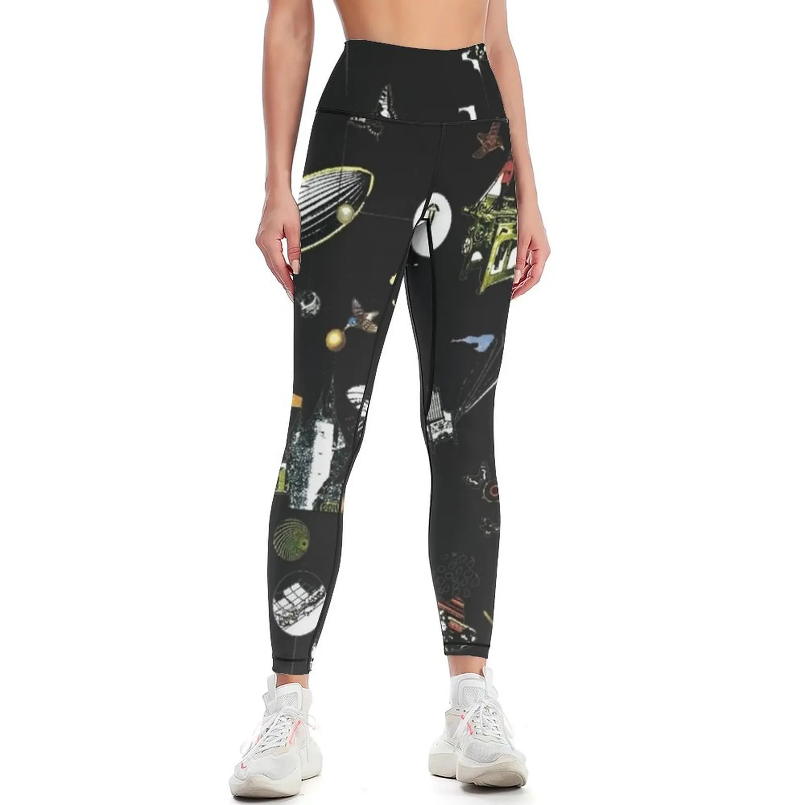 

III Black Leggings high waist Women's sportswear Womens Leggings