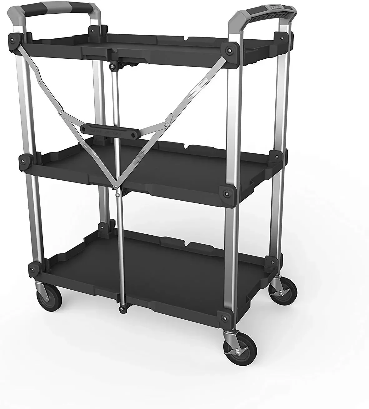 for Pack N Roll Collapsible Service Cart, XL, 300LB Capacity, Black