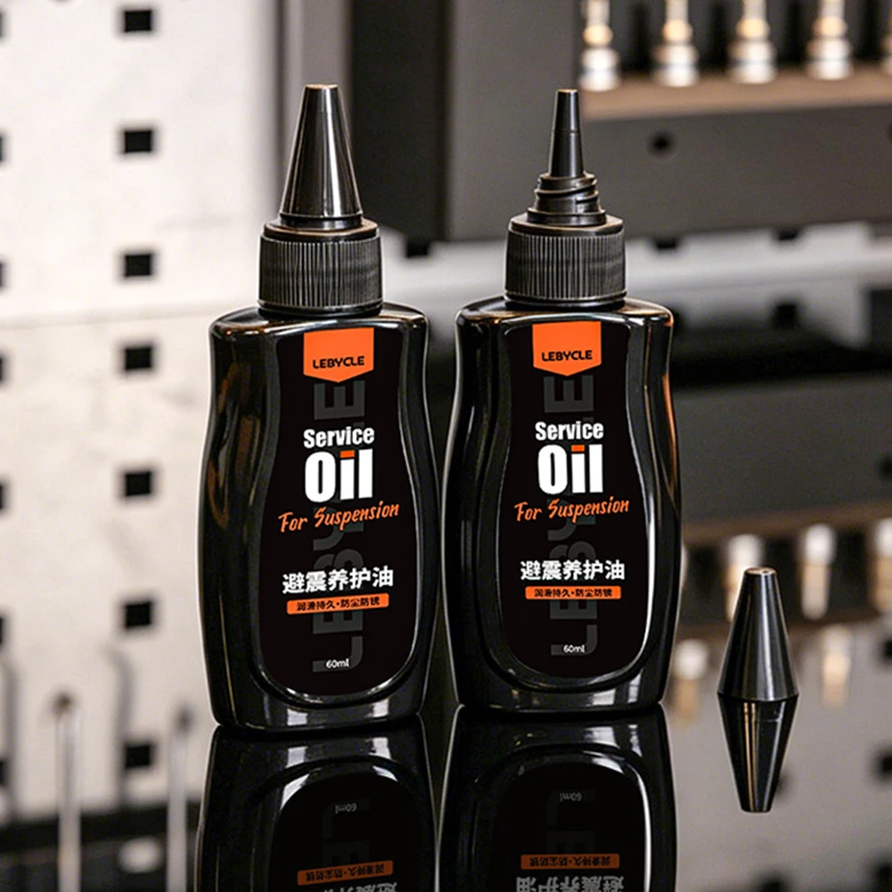 60ml Lubricating Oil Bike Lubricant Corrosion Resistance Bicycle Suspension Oil for Mountain Bike Forks and Shocks