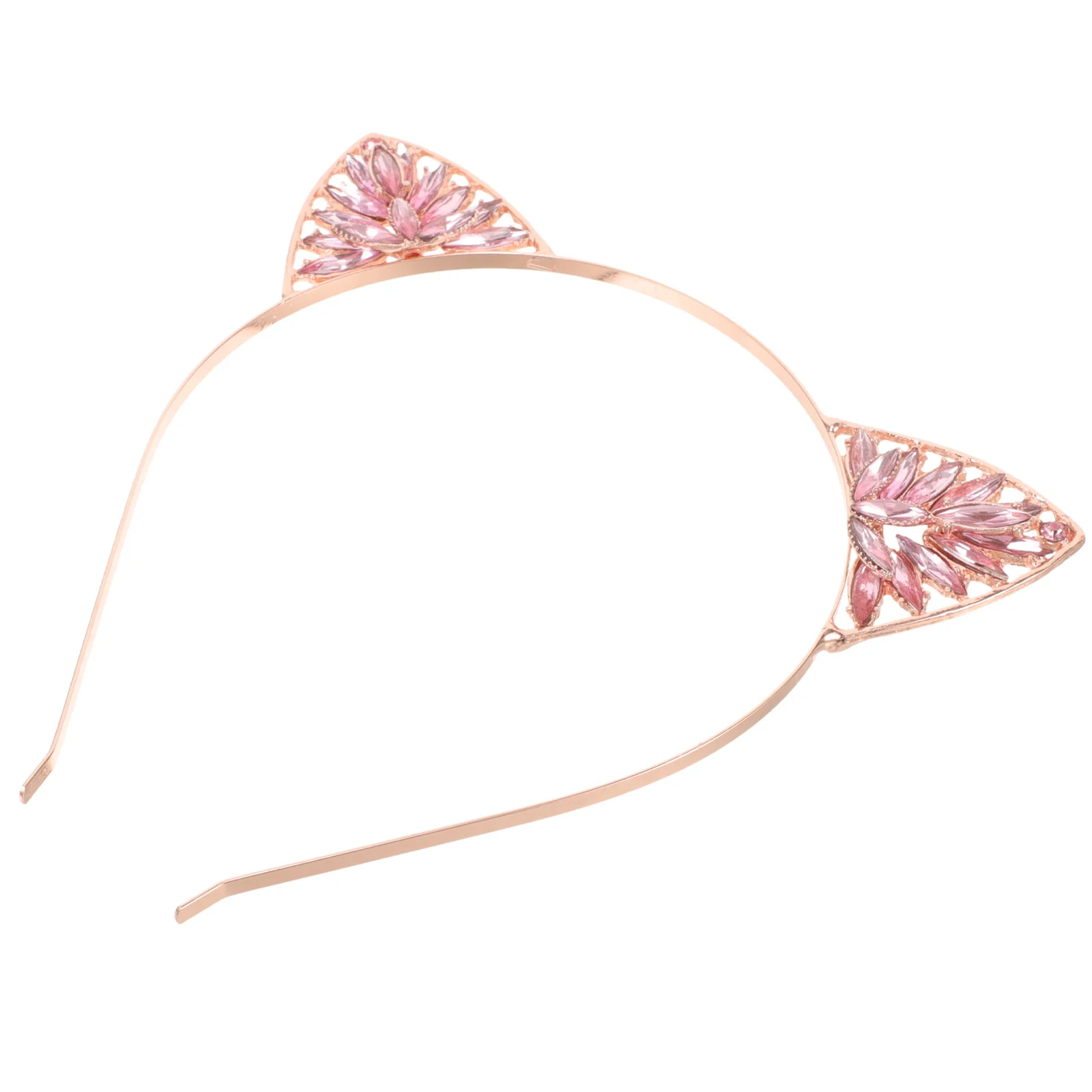 

Christmas Hair Fake Ear Headband Lightweight Comfortable Fit for Kids Christmas Hair Band Adults Party Decoration Rose Gold