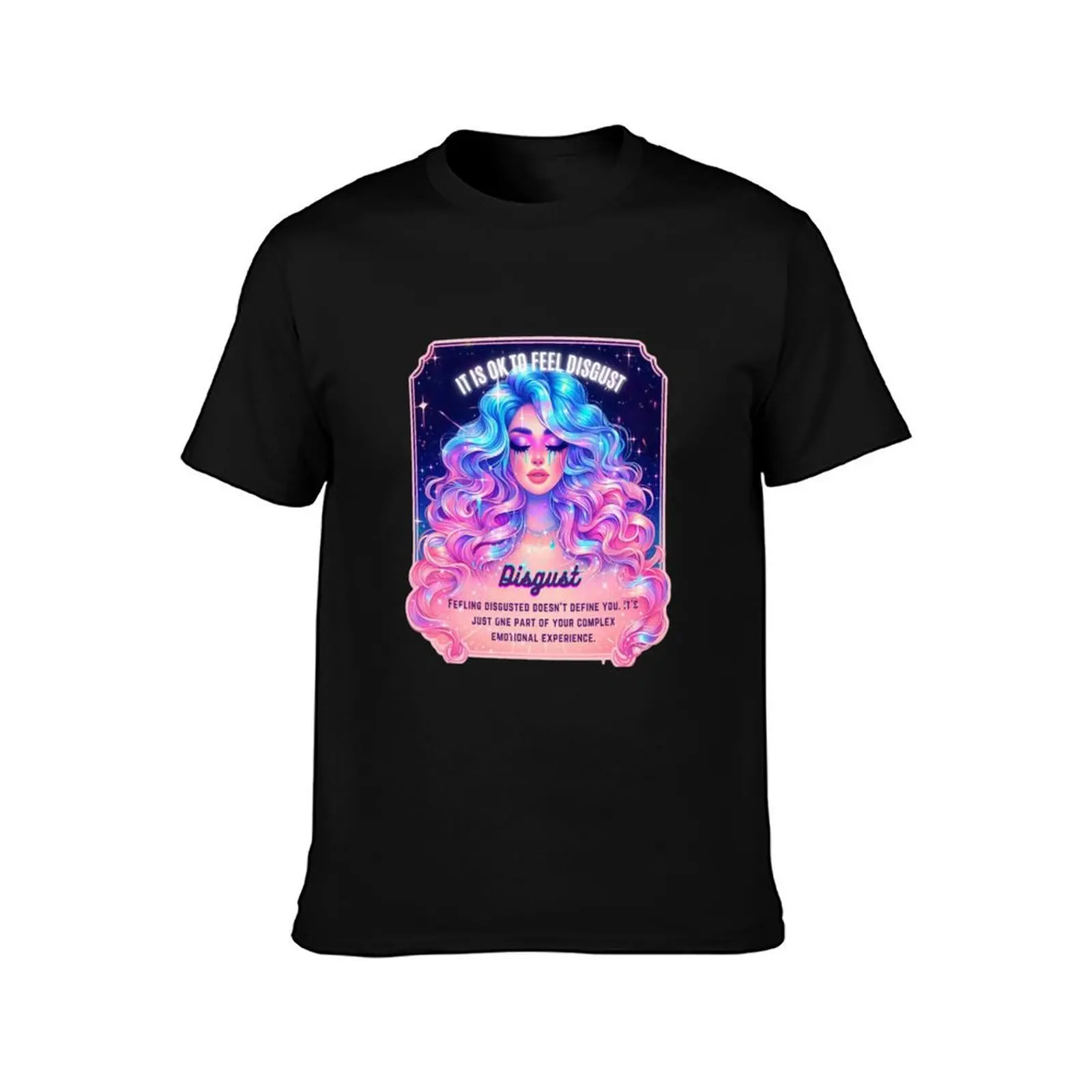 Pastel Holographic Watercolor Sticker: Accepting Disgust, Embracing Emotional Authenticity T-Shirt