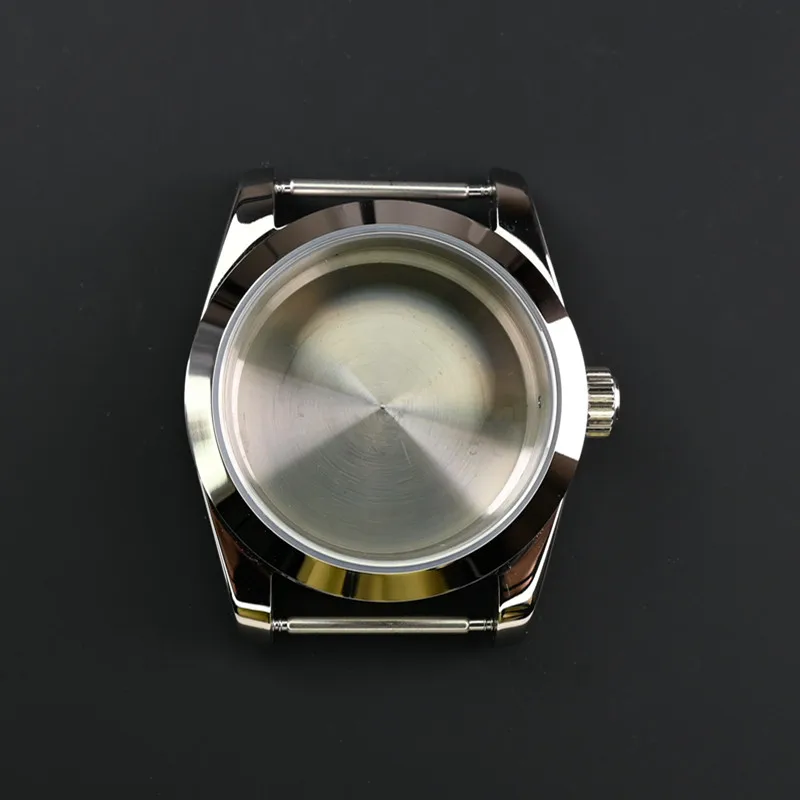 36 مللي متر 39 مللي متر حافظة ساعة فولاذية مع كريستال الياقوت ل SKX007 ModS Nh35 Nh36 الحركة الميكانيكية التلقائية SKX007 #2