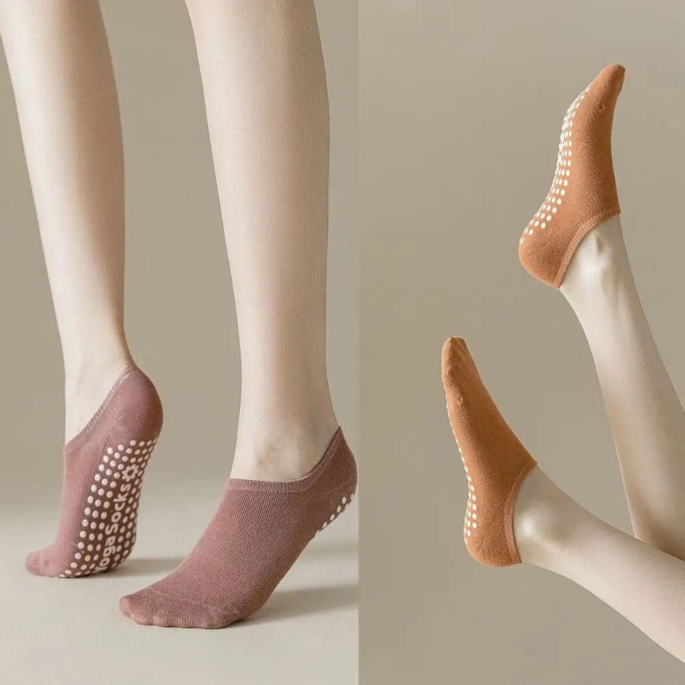 

High Quality Cotton Yoga Socks Non-slip Short Floor Pilates Socks Breathable Sports Socks