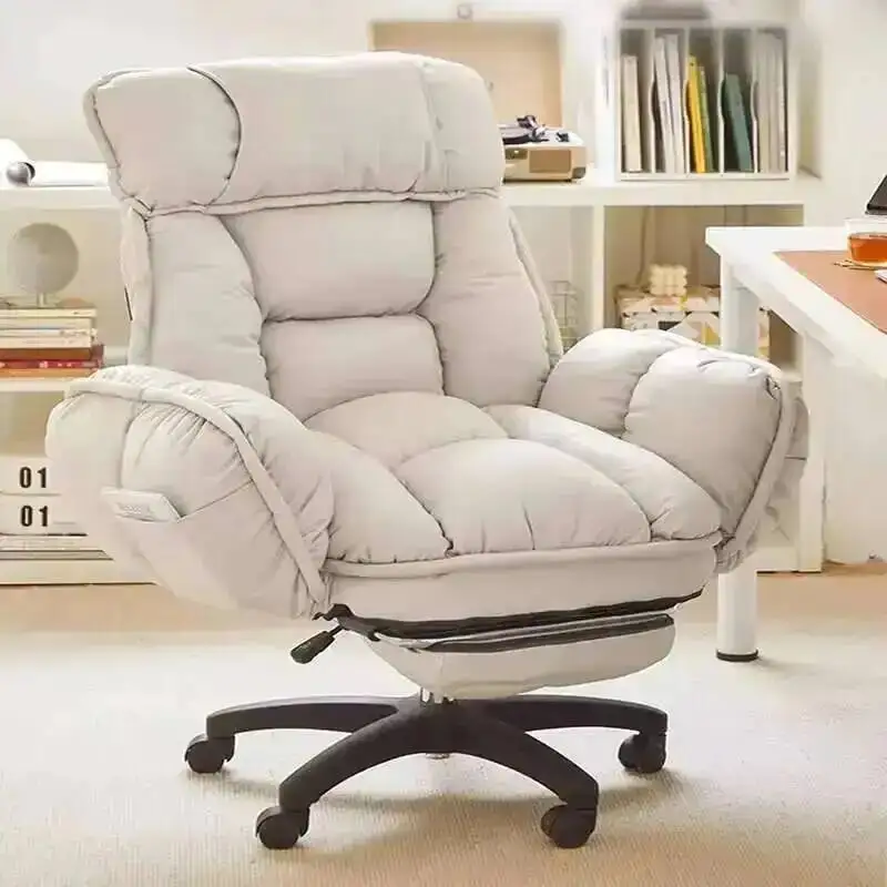 Chair Living Room Designer Simple Office Vanity Comfortable Work Study Leather Executive Gaming Chair Comfy Chaise Furniture