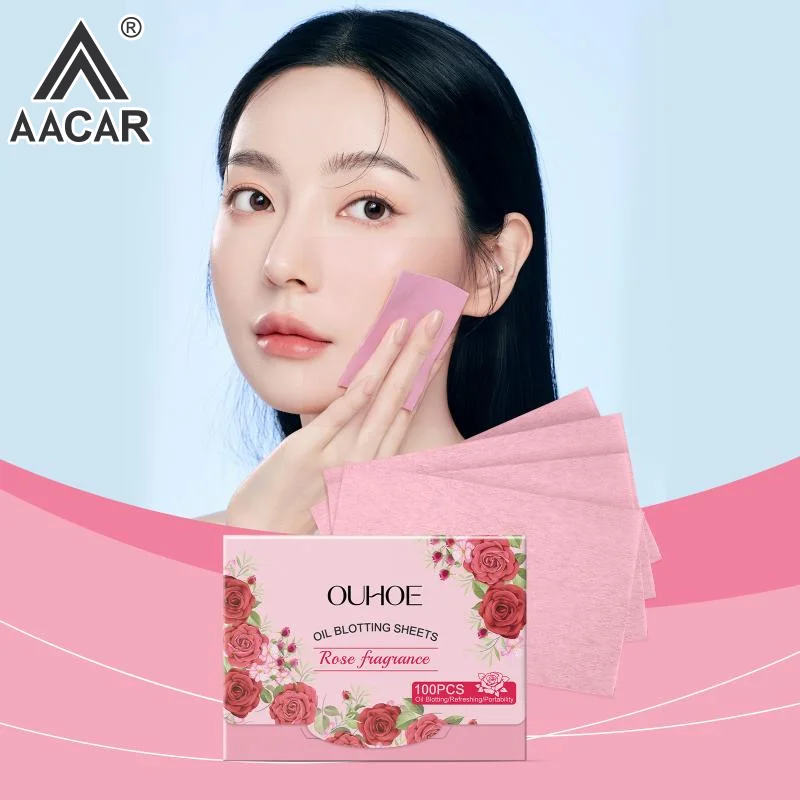 Face Oil Blotting Paper Protable Matting T-Zone Deeply Pores Oily Control Cleansing Oil-Absorbing Gentle Fragrance Wipes Sheet