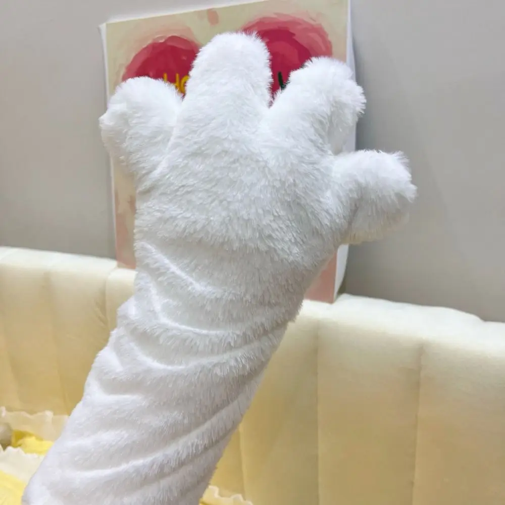 Son jouets amusants patte de chat gants de paume en peluche dessin animé griffe de chat gant en fourrure mitaines douces mignonnes mitaines d'hiver gants chauds pour enfants