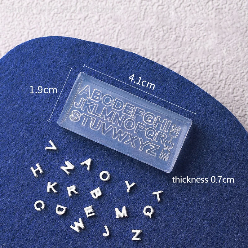 1PC 3D Silicone Nail Carving Mold English Letters Mould Stamping Design Gel Stencils DIY Manicure Accessory Tools