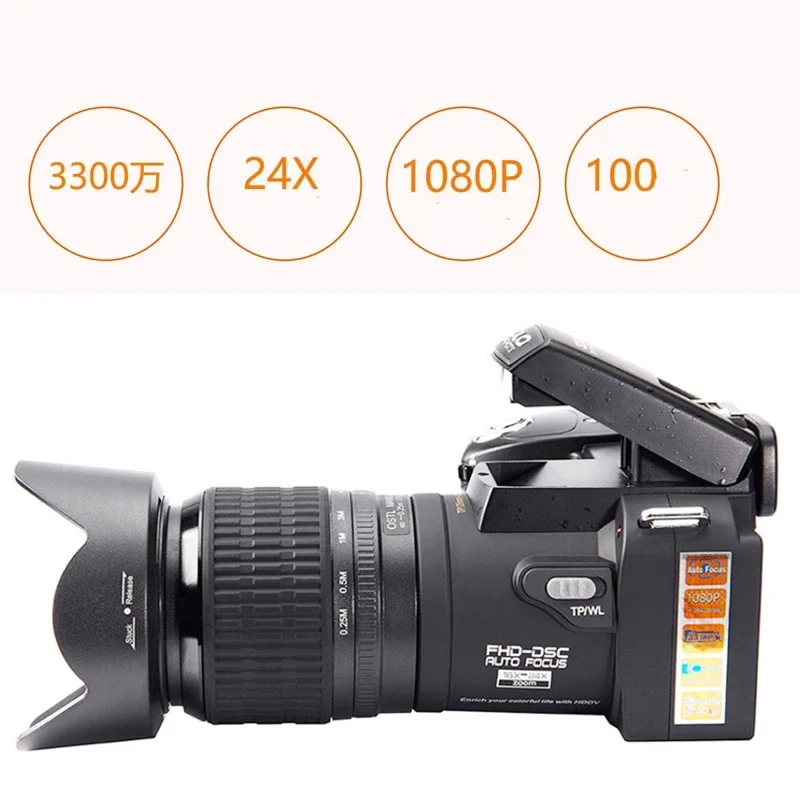 Long Zoom Digital Camera Features 33 Megapixel, Auto Focus Lens, 1080P Video Camera,   Continous Shooting 24X Optical Zoom Lens