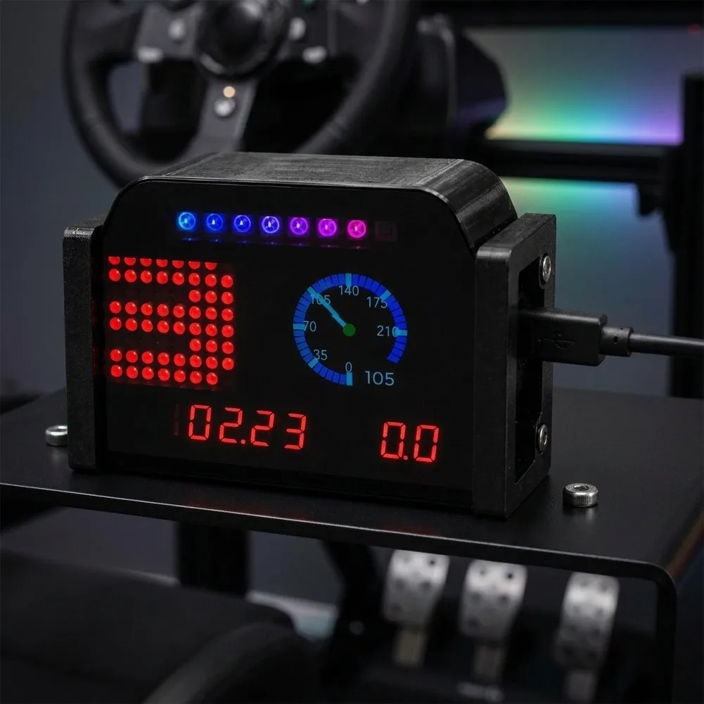 Compact Racing Dashboard For Thrustmaster & For Logitech Racing Game Dashboard Display For MOZA For PC Gaming Accessories