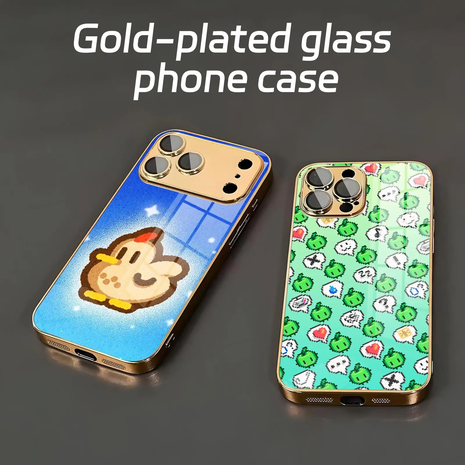 

Pixel-style game game Stardew Valley Phone Case For iPhone17 16 16e 15 14 13 12Plus Mini Pro Max Electroplated glass Phone Case