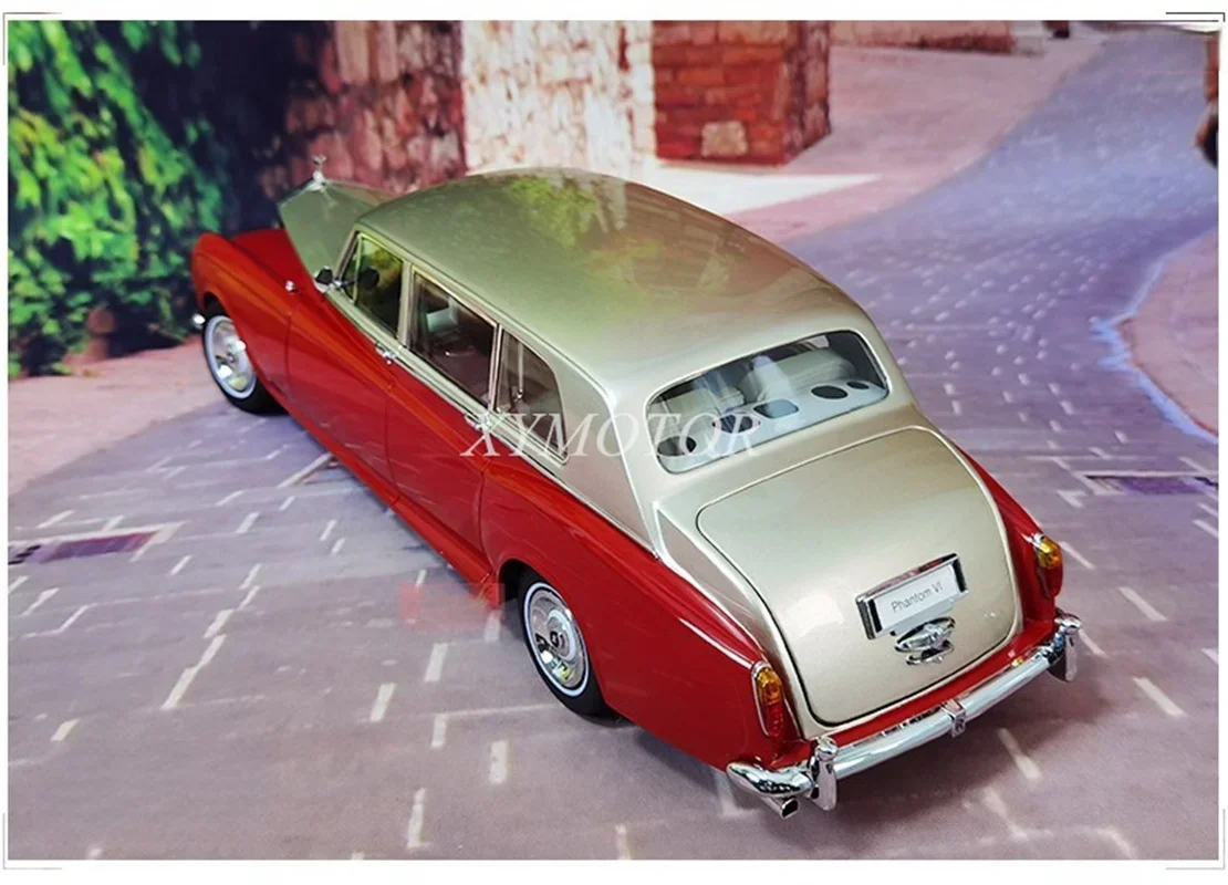 1:18 KYOSHO For Rolls Royce Phantom Diecast Model Car Toys Hobby Gifts Collection Special Offer Red gold /Greeen silver