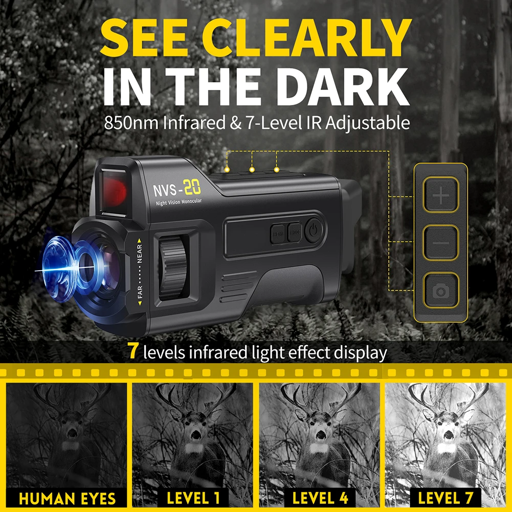 

For FNIRSI NVS-40 NVS-20 Nights Vision Device 4K UHD Infrared Nights Vision Scope Sight Portable Digital Camera Hunting Camping
