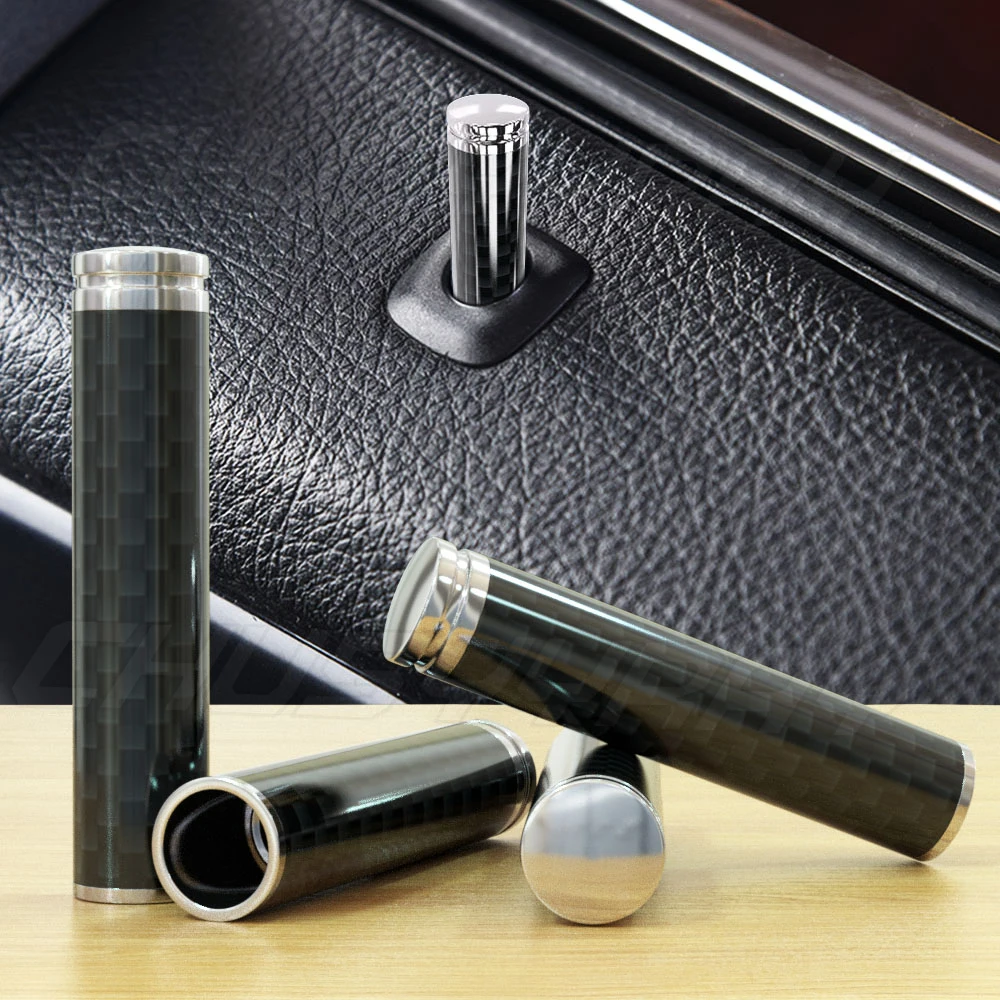 

Carbon Fiber Car Alloy Door Lock Knob Pull Pins Lock Pin Screw Knob Car Door Safety Lock Button Base Locking Knob Car Accessorie