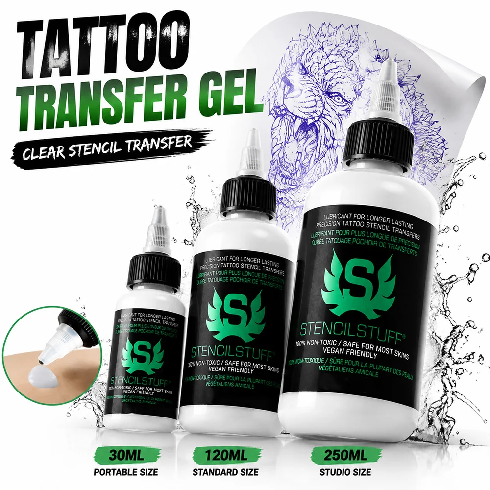 250/120/30ml Tattoo Transfer Gel Professional Tattoo Stencil Magic Gel Long Lasting Clear Stencil Solution Tattoo Accessories