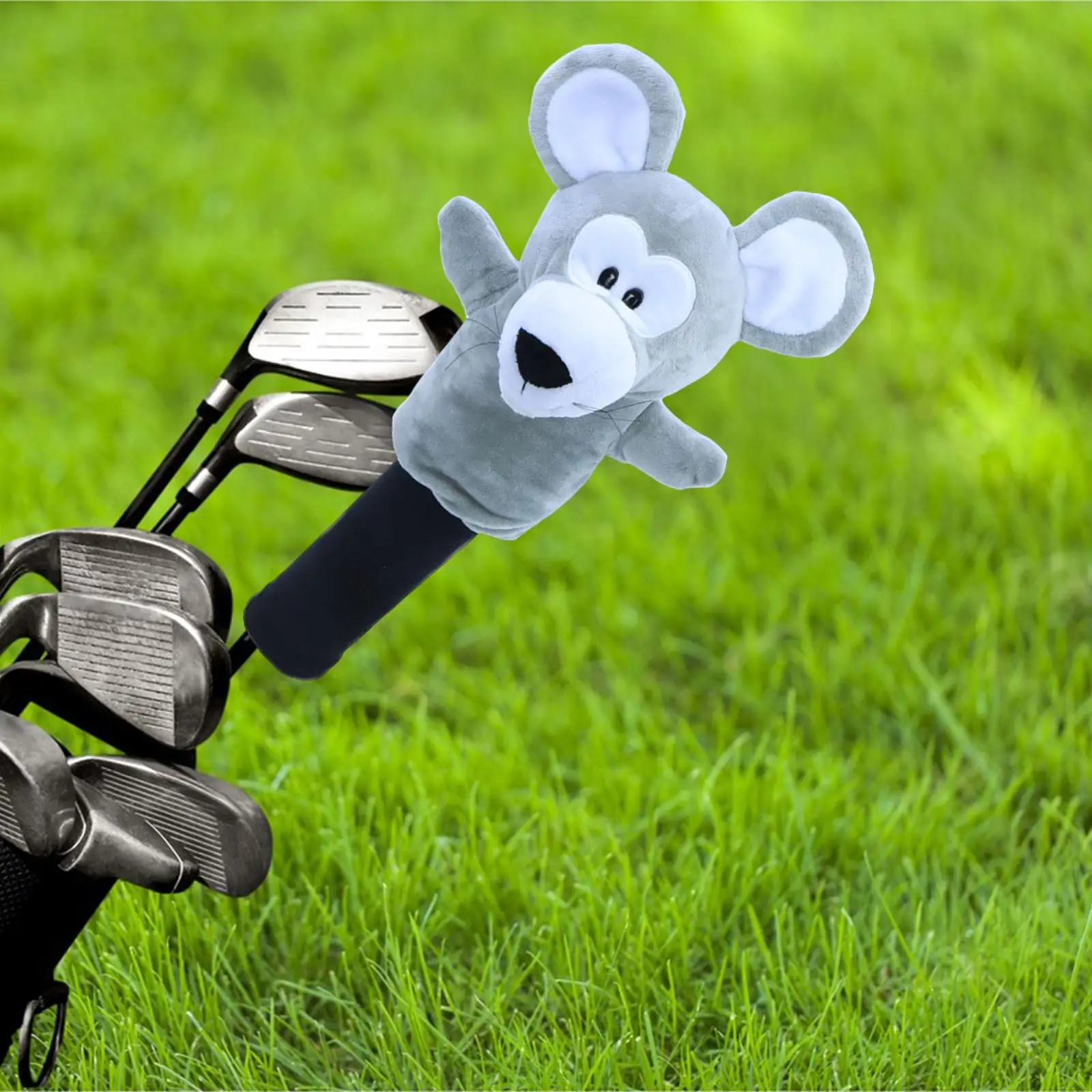 แฟร์เวย์กอล์ฟฝาครอบการ์ตูนตลกอุปกรณ์เสริมน้ําหนักเบาPlush