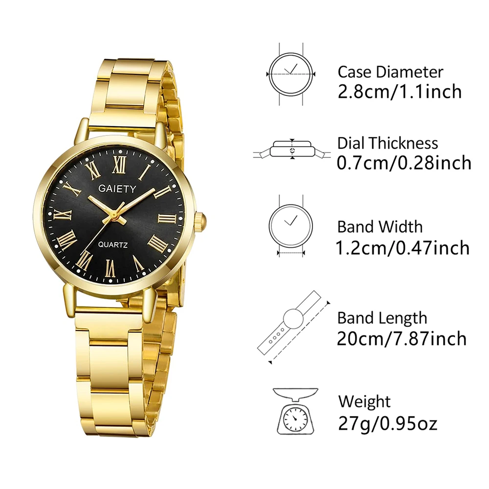 5Pcs/Set Unisex Jewelry Watches Women's Wristwatch Accessories Gold Fashion Business Elegant Trendy Classic Exquisite Vintage Light Luxury Rhinestone Luxury Bracelet Watch Set Y2K Suitable for Travel, Vacation, Parties, Daily Outfits, Perfect Holiday Gift view 6