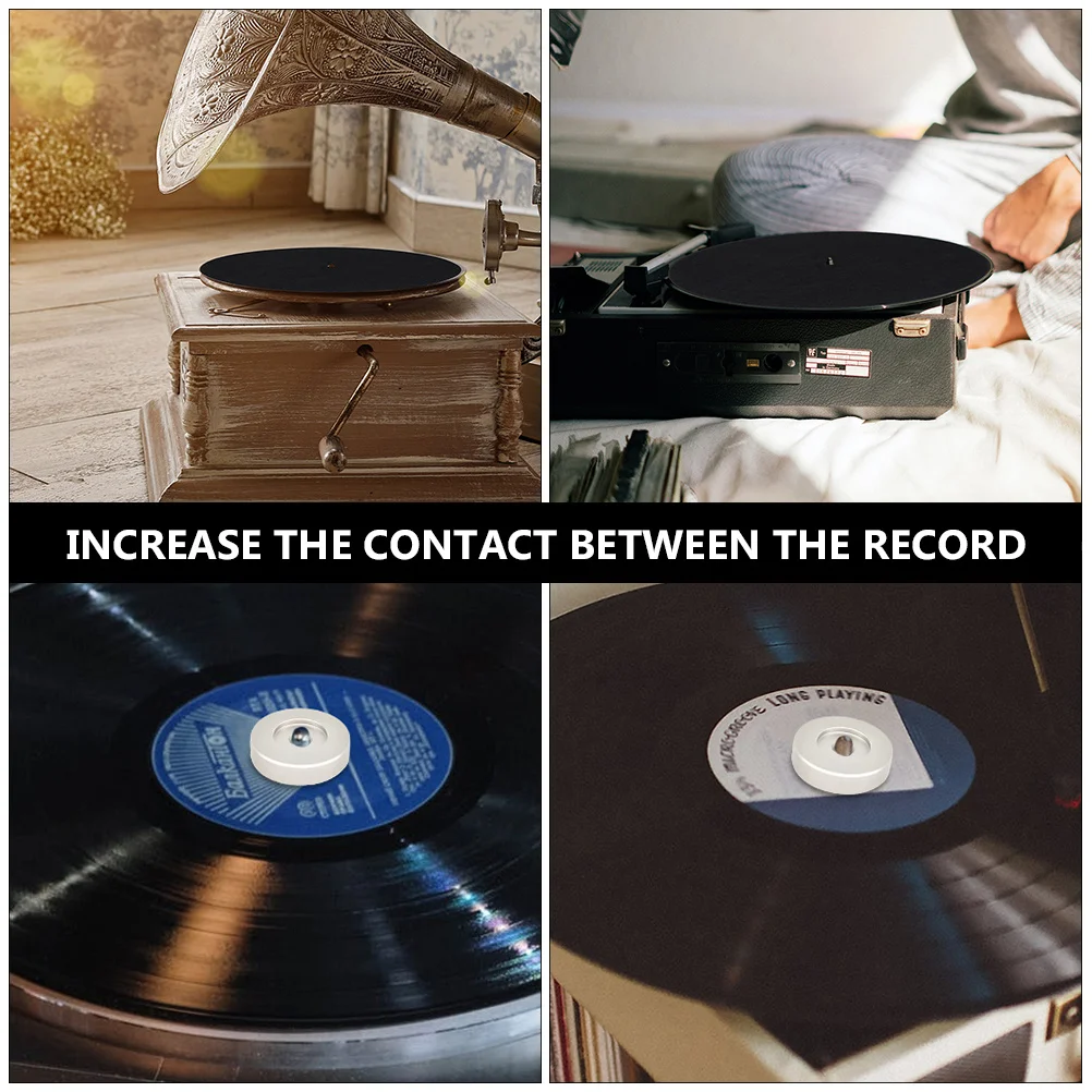 

Black Vinyl Record Adapter 45 7 Inch Aluminum Turntable Accessory For Dj Home Use High Precision Speed Dome