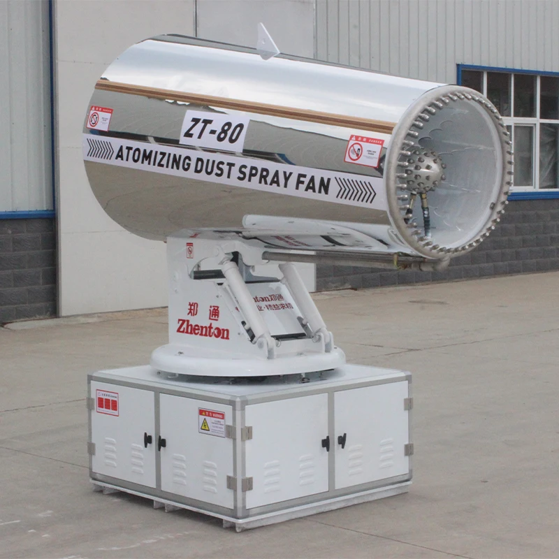 Utilisation de refroidissement de la ville d'arabie saoudite de la machine de canon de brouillard d'acier inoxydable d'équipement de pulvérisation de brouillard ultra-fin