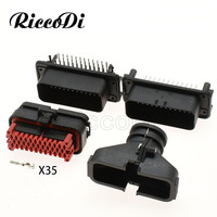 1-10 Sets 35 Pin 776164-1 Tyco AMP Female Male Waterproof Auto Connectors Auto Accessories Wire Connection ECU Plug