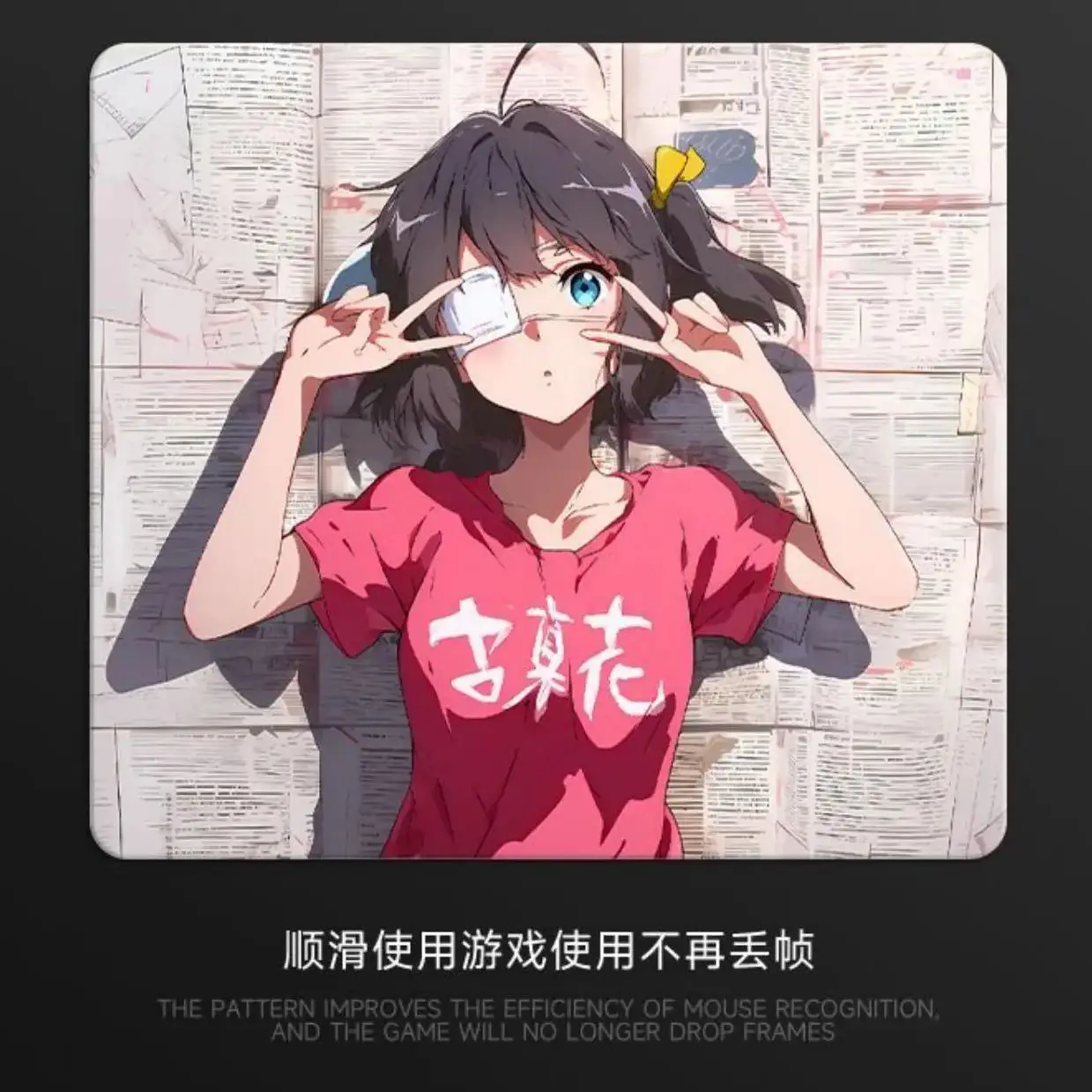 Cool Girl Glass Mousepad Sora Game Mouse Pad Customized Pattern Tempered Smooth Gaming Desk Mat Fps Esports Office Gaming