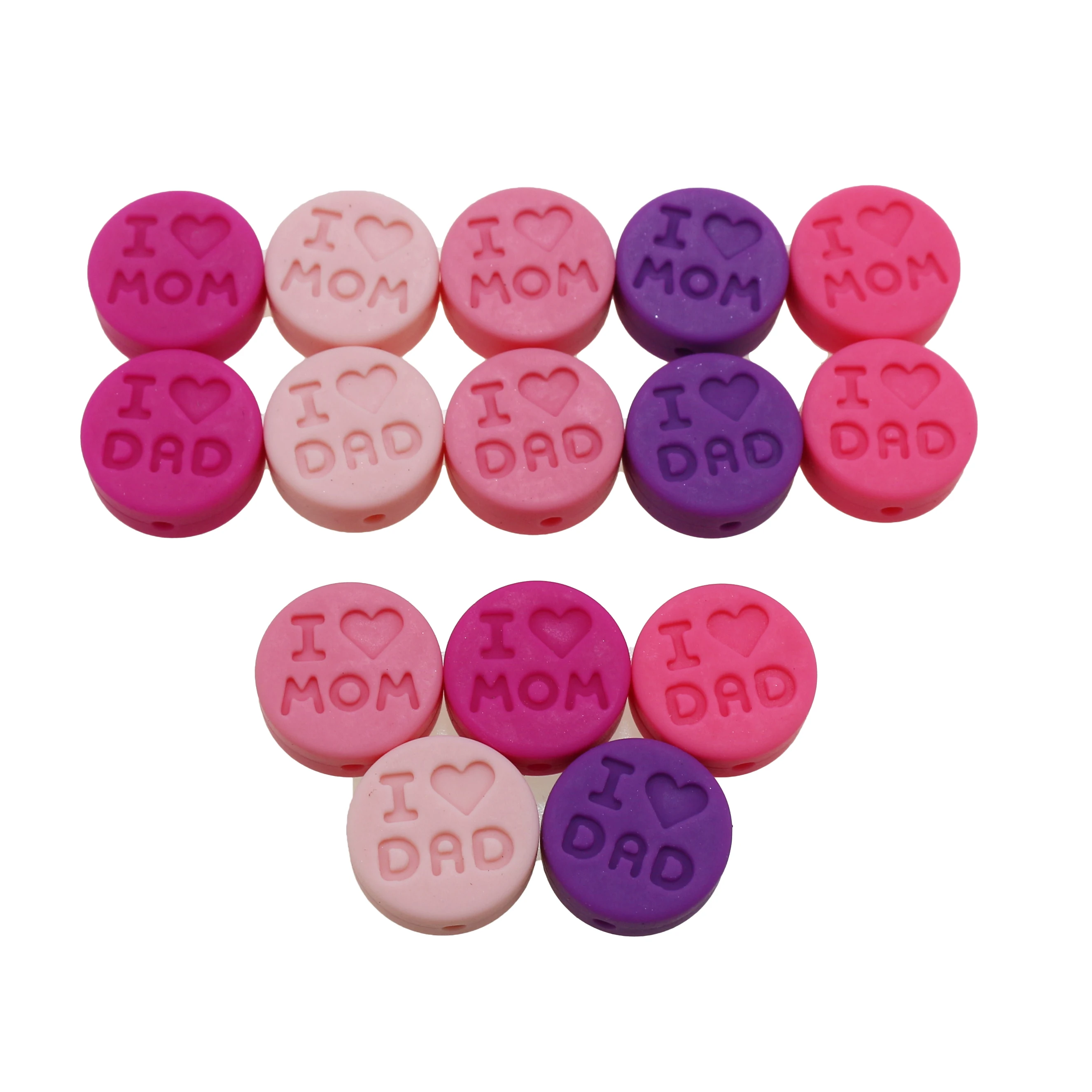 10pcs Silicone Beads \