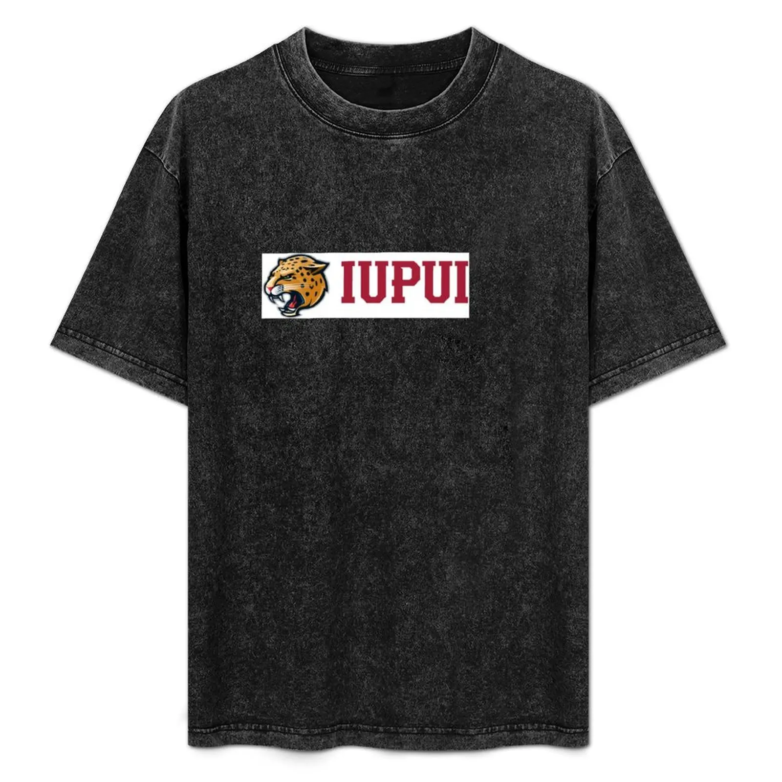 IUPUI T-Shirt vintage clothes basketball graphic tees blue archive clothes men t shirts