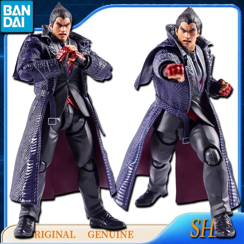 Bandai Original Genuine Gundam SHFiguarts TEKKEN 8 KAZUYA MISHIMA Anime Action Figures Toys Kids Gift Model Ornaments