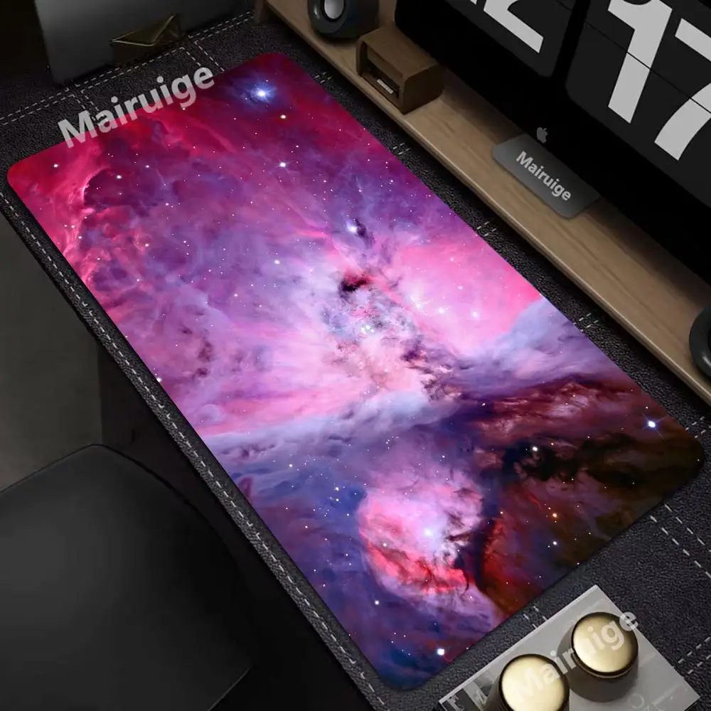 

Коврик для мыши Galaxy, большие компьютерные офисные игровые настольные коврики XXL, резиновые противоскользящие коврики для игровой клавиатуры, длинные настольные коврики 400x900