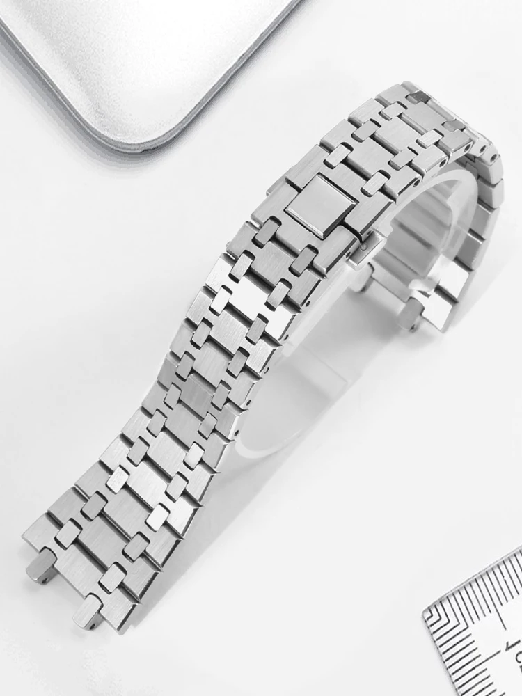 Stainless steel bracelet with A-P Audemars Piguet Royal Oak Series 15400 15500 stainless steel belt chain male 26mm