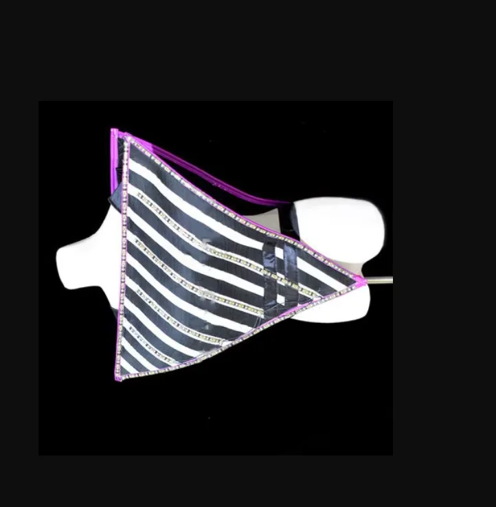 Triângulo roupas luminosas dança de palco led light up traje novo ds cheerleader lantejoulas bar boate dj trajes