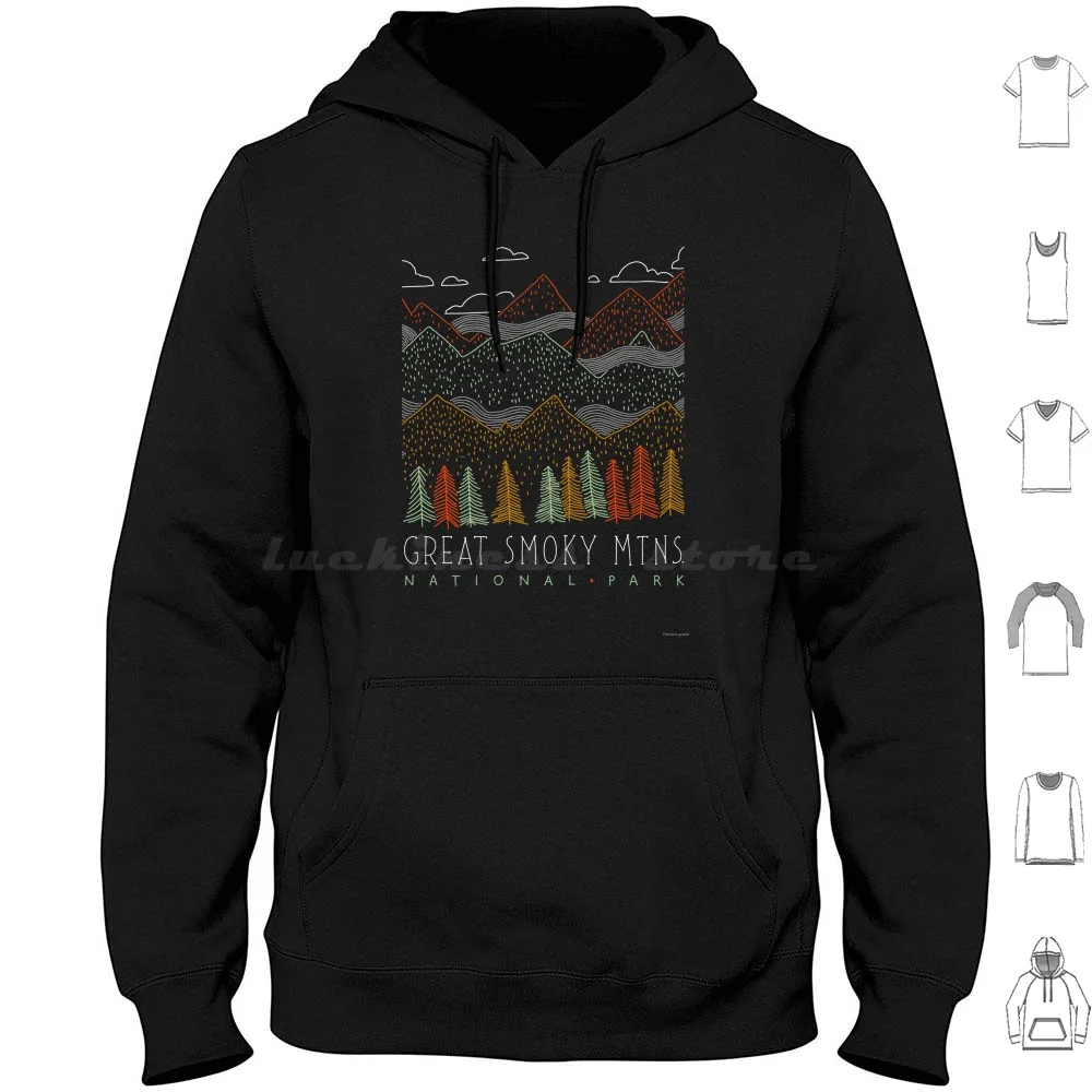 Great Smoky Mountains National Park Hoodies Long Sleeve Great Smoky Mountains Great Smoky Mountains Great Smoky