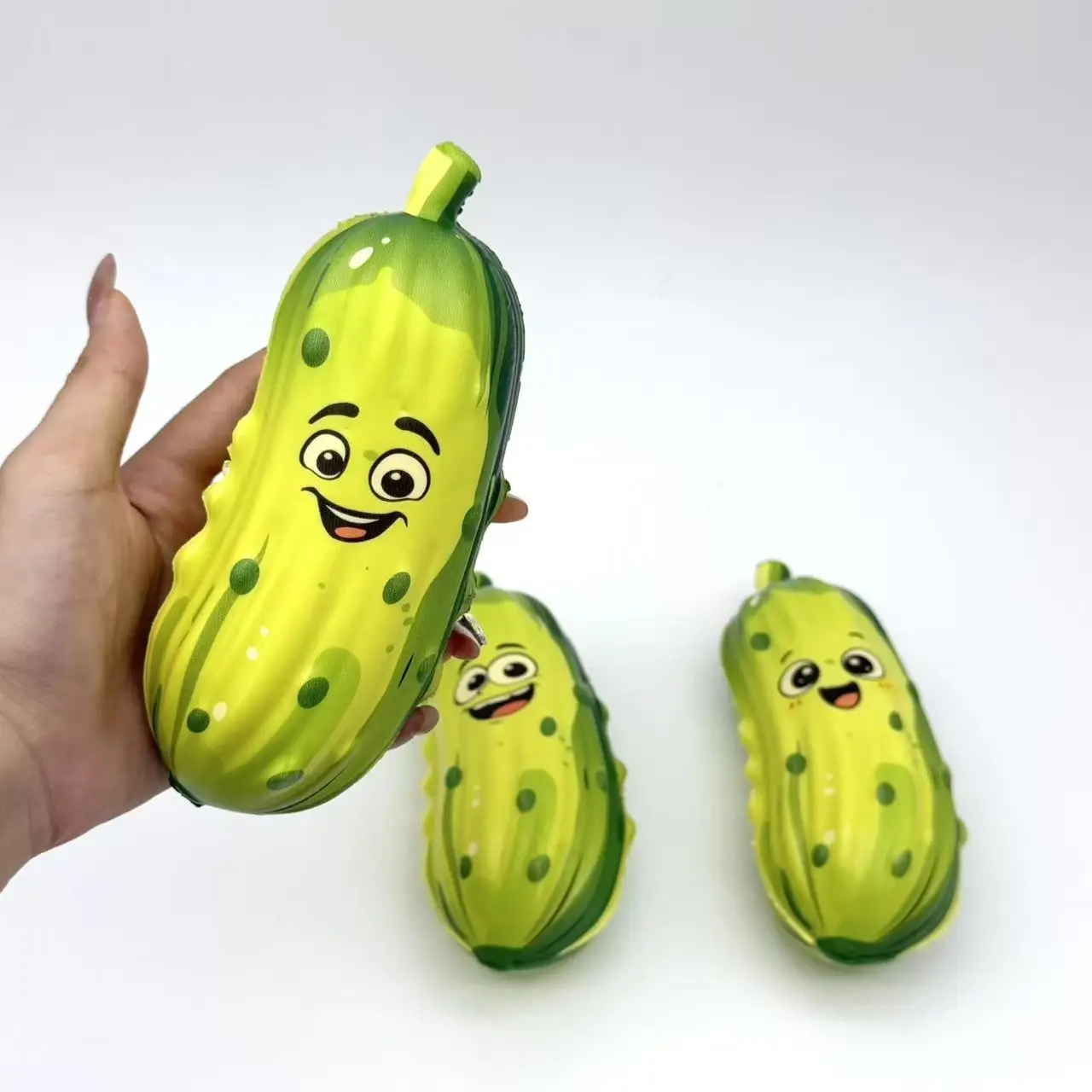 Cute Simulation Potato Strawberry Slow Rising Squishy Toys Cucumber Squeeze Fidget Toy PU Foam Stress Relief Decompression Gift view 2