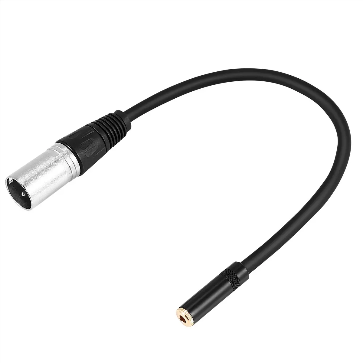 【A03R~】 0. Wire 3 Pin Xlr Male to 3.5Mm Female Audio Connector Stereo Microphone Adapter