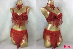 Sexy Hot girl bikini belly dance costume Bra stage show dance clothing nightclub bar evening party wear