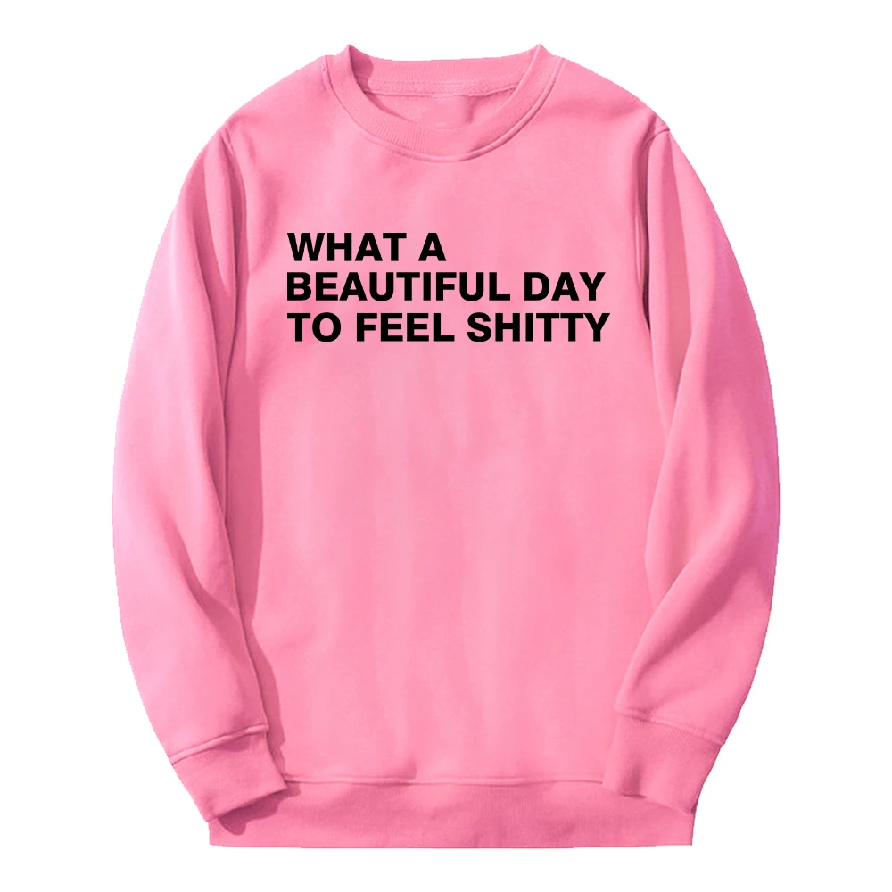 GF لورين سبنسر سميث يا ألبوم يوم جميل ميرش Crewneck كم طويل ملابس الشارع الشهير الرجال النساء البلوز بلوزات