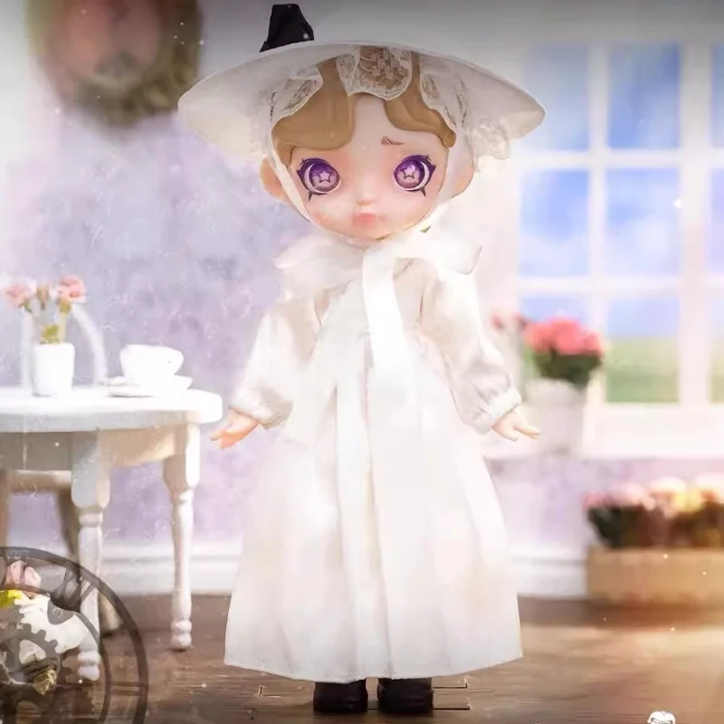 لورا أبيض وأسود الطيف سلسلة محظوظ صندوق أعمى Ob11 1/12 Bjd لطيف ألعاب شخصيات الحركة Kawaii شخصيات كرتونية دمى لعبة الهدايا #5