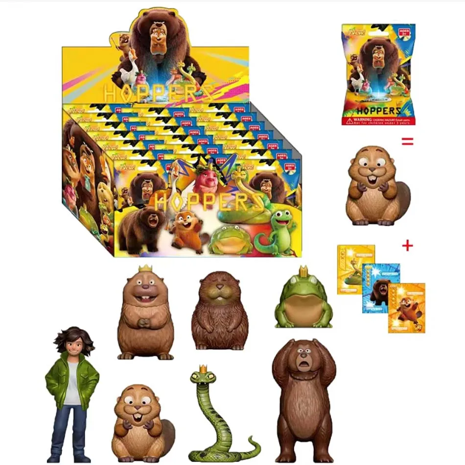 New 8Pcs Beaver Transformation Plan Action Figures Cute Cartoon PVC Model Toy Gift for Kids