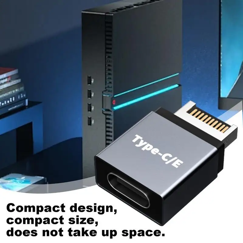 Type E To Type C Extension Adapter Front Type C Socket Motherboard Connector USB 3.1 Front Panel Header Desktop Computer PC