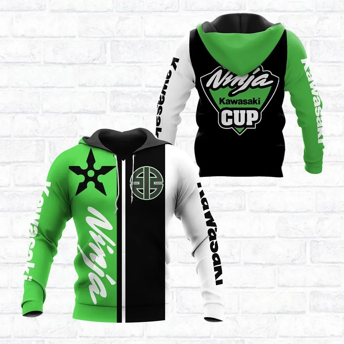 カワサキ-ユニセックスのフード付きスウェットシャツ,レーシングスーツ,紳士服,オートバイのユニフォーム,冒険,エクストリームスポーツ,高品質