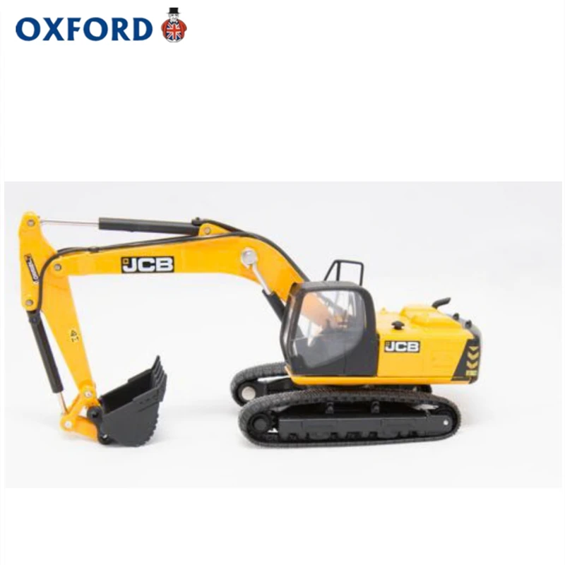 دييكاست أكسفورد 1:76 مقياس أكسفورد JCB حفارة زاحفة لودر أطفال بالريموت كنترول سبيكة سيارة نموذج تحصيل لعبة هدية تذكارية العرض