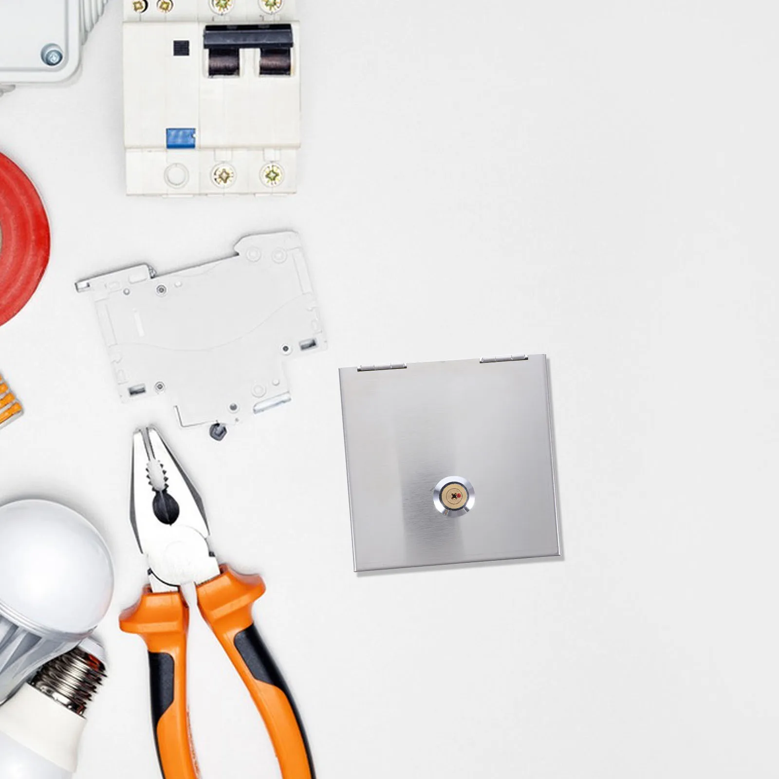 

Weatherproof Outdoor Electrical Enclosure 86 Type Stainless Steel Waterproof Box Lockable Security for Streets Parks Schools and