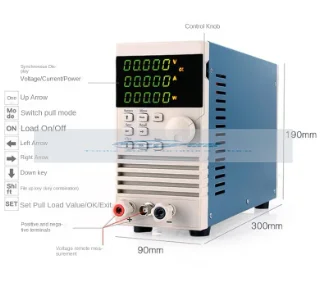 DC Elektronische Belasting Batterij Capaciteit Tester Kp184 Hoge Precisie Batterij Ontlading Capaciteit Tester Ac  232 150V 40a